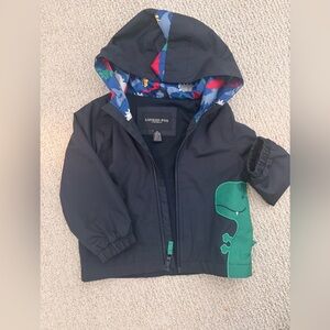 London Fog Navy dinosaur rain jacket